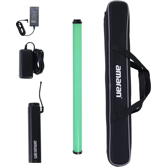 Aputure Amaran T2c RGB Full-Color LED Tube Light,2500K~7500K Adjustable RGB Video Light Wand Stick,CRI 95+ TLCI 98+,15 Light Effects APP Control