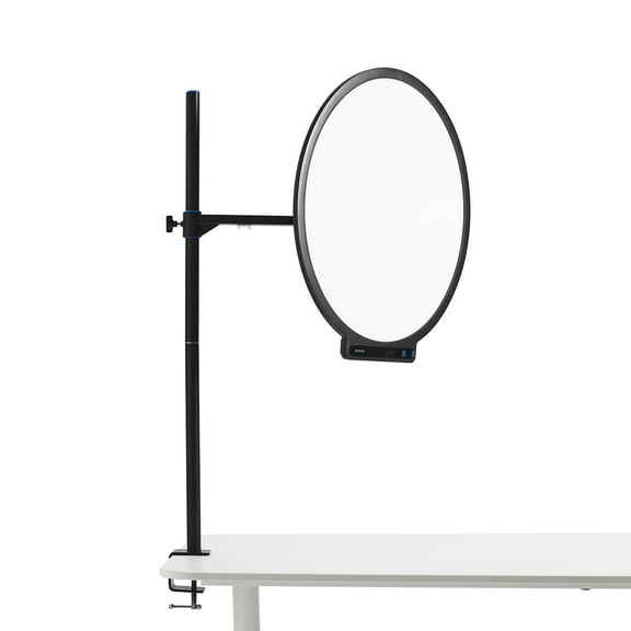 amaran Verge Max 22" 60W Bi-Color Circular LED Light Panel, Charcoal - Includes Desk Clamp Stand with a 360deg Swing Mounting Arm and 180deg Pan & Tilt Control