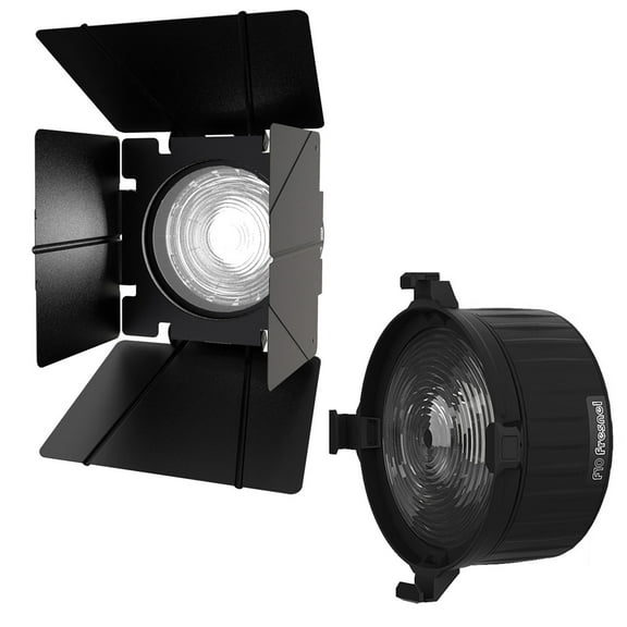 Aputure F10 10" Glass Fresnel Lens Modifier, Bowens Mount, Bundle with 10" Barndoors