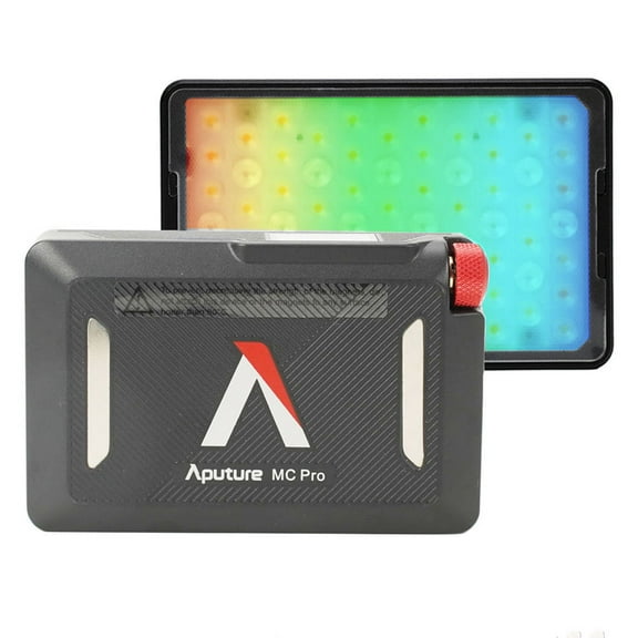 Aputure MC pro On Camera Light RGB Video Light IP65 Dust & Water Included Carrying Case Magnetic Attachment, Adhesive Magnetic Plates