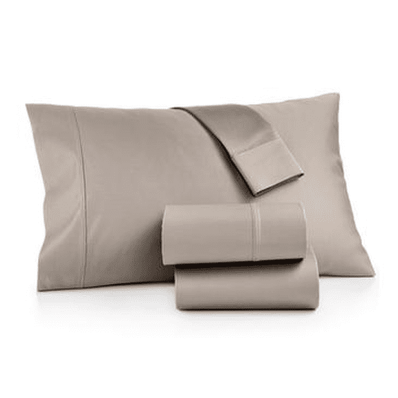 Aq Textiles TAUPE Bergen House 1000 Thread Count 4 Pc. Sheet Set, US Queen