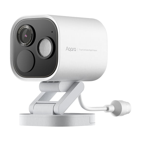 Aqara Camera Hub G5 Pro Wi-Fi 4.0-MP 2.6K AI Smart Security Camera and Hub with Voice Control, White, CH-C07D