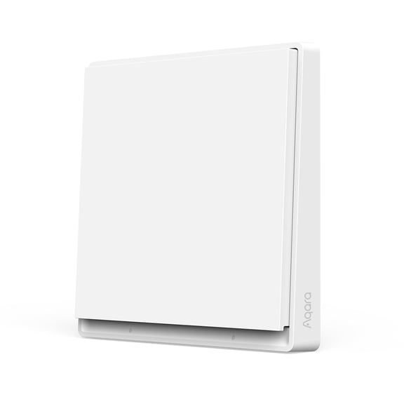 Aqara E1 Smart Wireless Wall Switch Zigbee Intelligent Dual Control Extreme Single-Click Mode Single Button Home Automation Controller Device 3.39 inches / 8.61 cm White