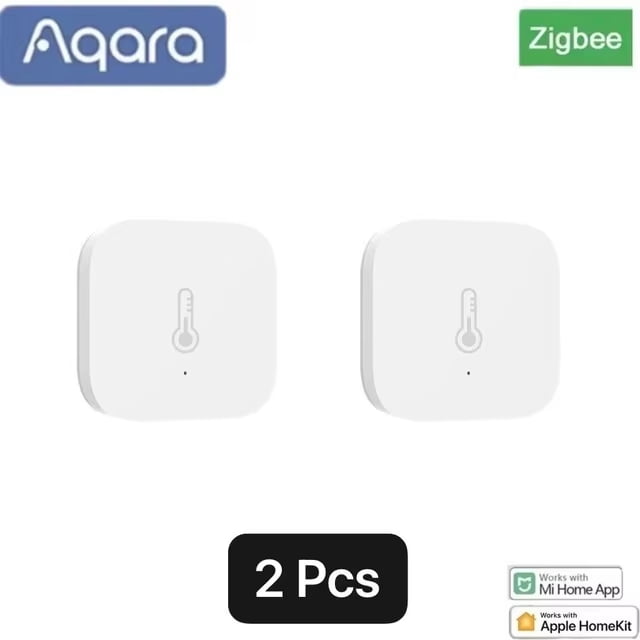 Aqara Environment Sensor: Monitor Temperature, Humidity, and Air Pressure | Works with Apple HomeKit, Xiaomi/Aqara Hubs via Zigbee