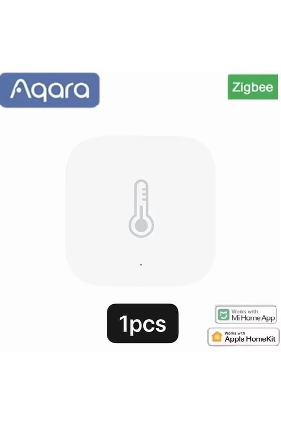 Environment Sensor: Monitor Temperature, Humidity, and Air Pressure | Works with Apple HomeKit, Xiaomi/Aqara Hubs via Zigbee