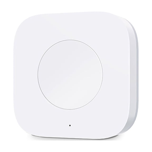 Aqara WXKG11LM Intelligent Wireless Smart Switch, Portable One-Button Remote Control Device for Lights and Sockets, Requires Zigbee Hub, White, 1.77 inches / 45 mm