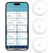 Aqara Water Leak Sensor 3 Pack, Zigbee Water Leak Detector for Alarm System