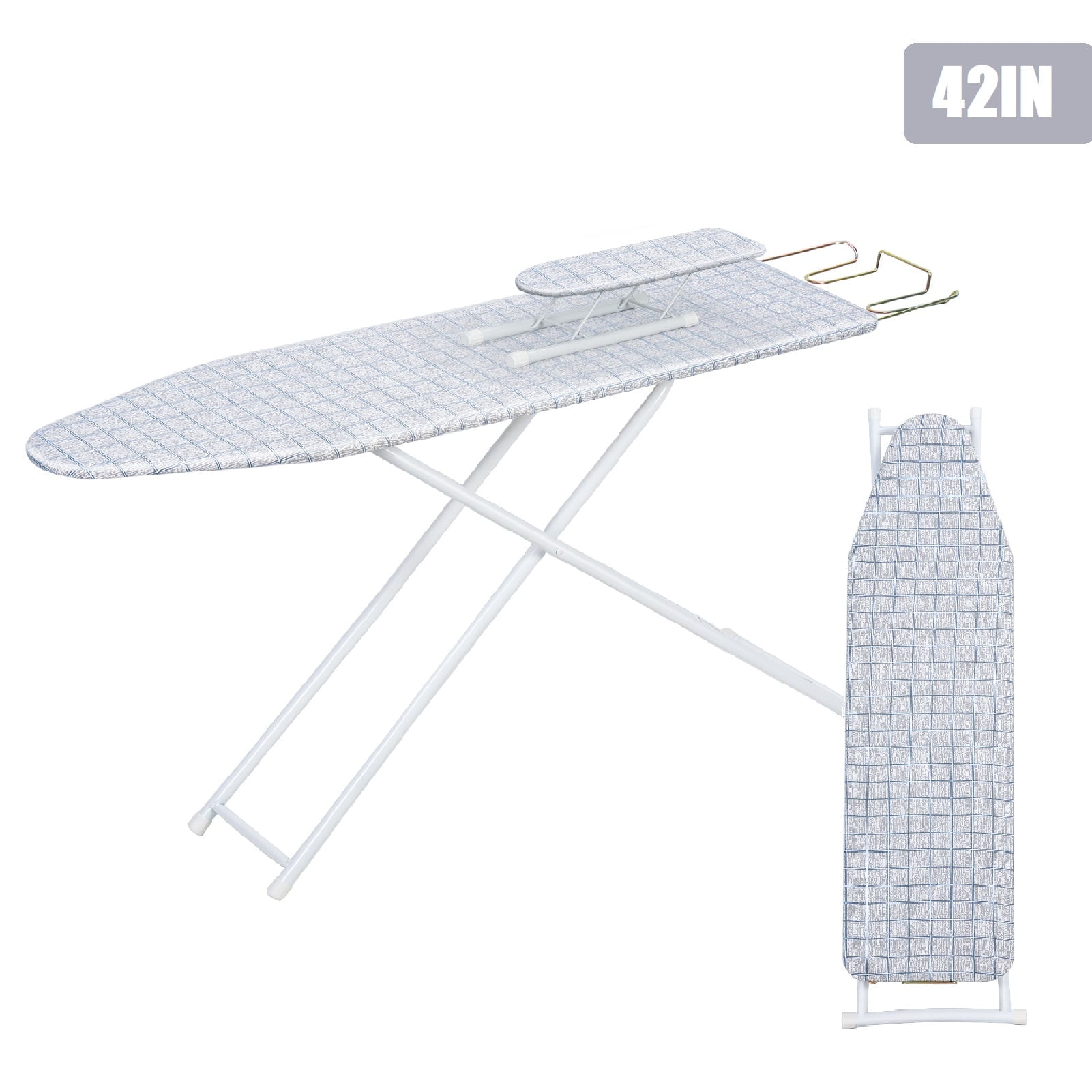 Aqmeifen 42" Folding Ironing Board, Full Size, with Heat-Resistant ...