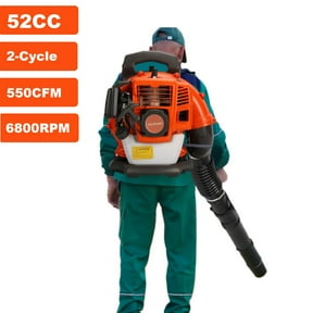 Aqmeifen 52CC 550CFM 1.7HP Gas-Powered 2-Cycle Backpack Leaf Blower for Lawn Care Orange EB430