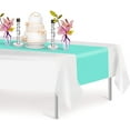 thumbnail image 1 of Aqua 1 Pack Premium Disposable Plastic Table Runner 14 x 108 Inch. Decorative Table Runner for Dinner Parties & Events, Decor By Grandipity, 1 of 3
