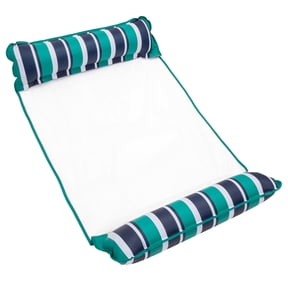 Aqua 50" 4-in-1 Monterrey Hammock Pool Float, up to 250 lbs, XL, Blue/Teal