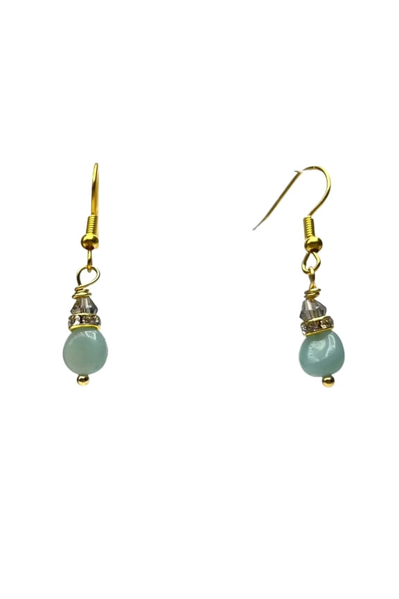 Aqua Amazonite Gemstone Earrings