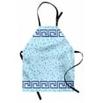 thumbnail image 1 of Aqua Apron Antique Greek Border Mosaic Tile Squares Abstract Swimming Pool Design, Unisex Kitchen Bib Apron with Adjustable Neck for Cooking Baking Gardening, Pale Blue Navy Blue Beige, by Ambesonne, 1 of 3