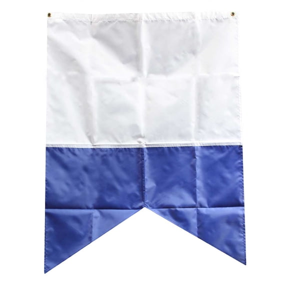 Aqua 28 x 36" Nylon Alpha Flag with Grommets