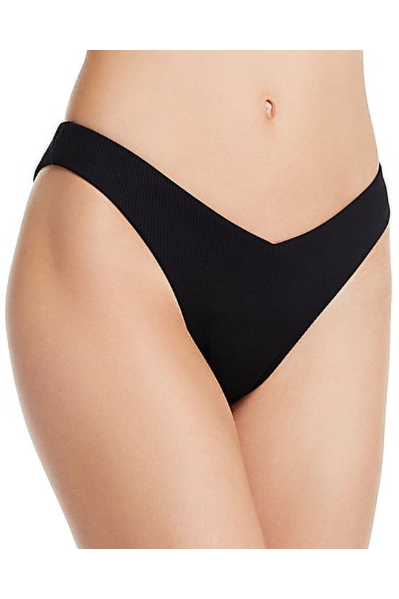 BLACK Swim Sunset Boulevard High Leg V Bottom Bikini Bottom, US Large
