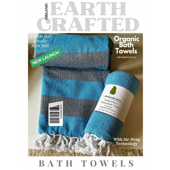 Aqua Blossom | Premium Organic Towel with AIRDROP Tech