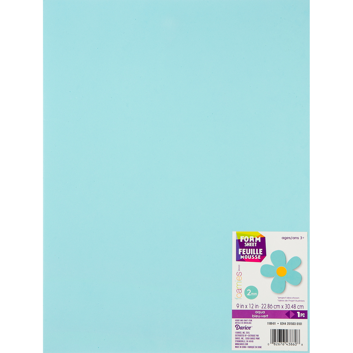 Darice Foamie - Foglio Di Gomma Crepla Nero Extra Spesso 6mm, 22,9x30,5 Cm. Perfetto Per Lavoretti E Hobby Creativi