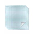 thumbnail image 1 of Aqua Blue Green Cloth Napkins Set of 4 Reusable Dinner Napkins, Checkered Plaid Gingham Lattice Trellis Cocktail Napkin Washable Table Napkins for Wedding/Holiday Party/Baby Shower 20"x20", 1 of 7