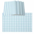 thumbnail image 1 of Aqua Blue Green Placemats for Dinning Table Set of 4, Checkered Plaid Gingham Lattice Trellis Burlap Kitchen Place Mats Waterproof Cloth Table Mats, Indoor Outdoor Placemats Easy Clean Dinner Decor, 1 of 8