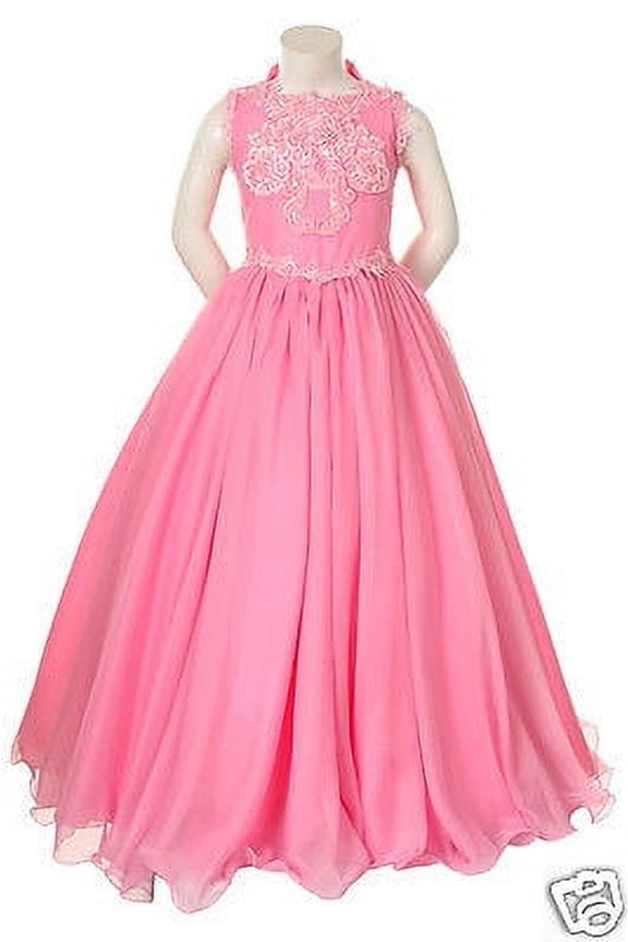 Aqua Blue Little Girl & Girl Pageant Prom Formal Dress 3 4 5 6 7 8 9 10 12 14