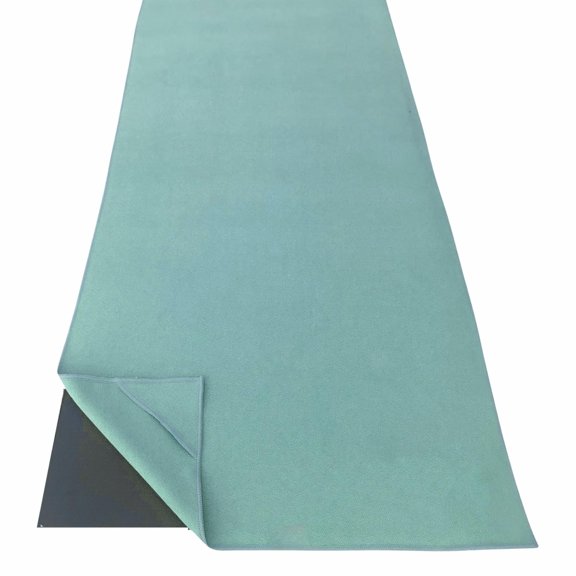 Aqua Blue Microfiber Yoga Towel For Bikram Pilates And Hot Yoga