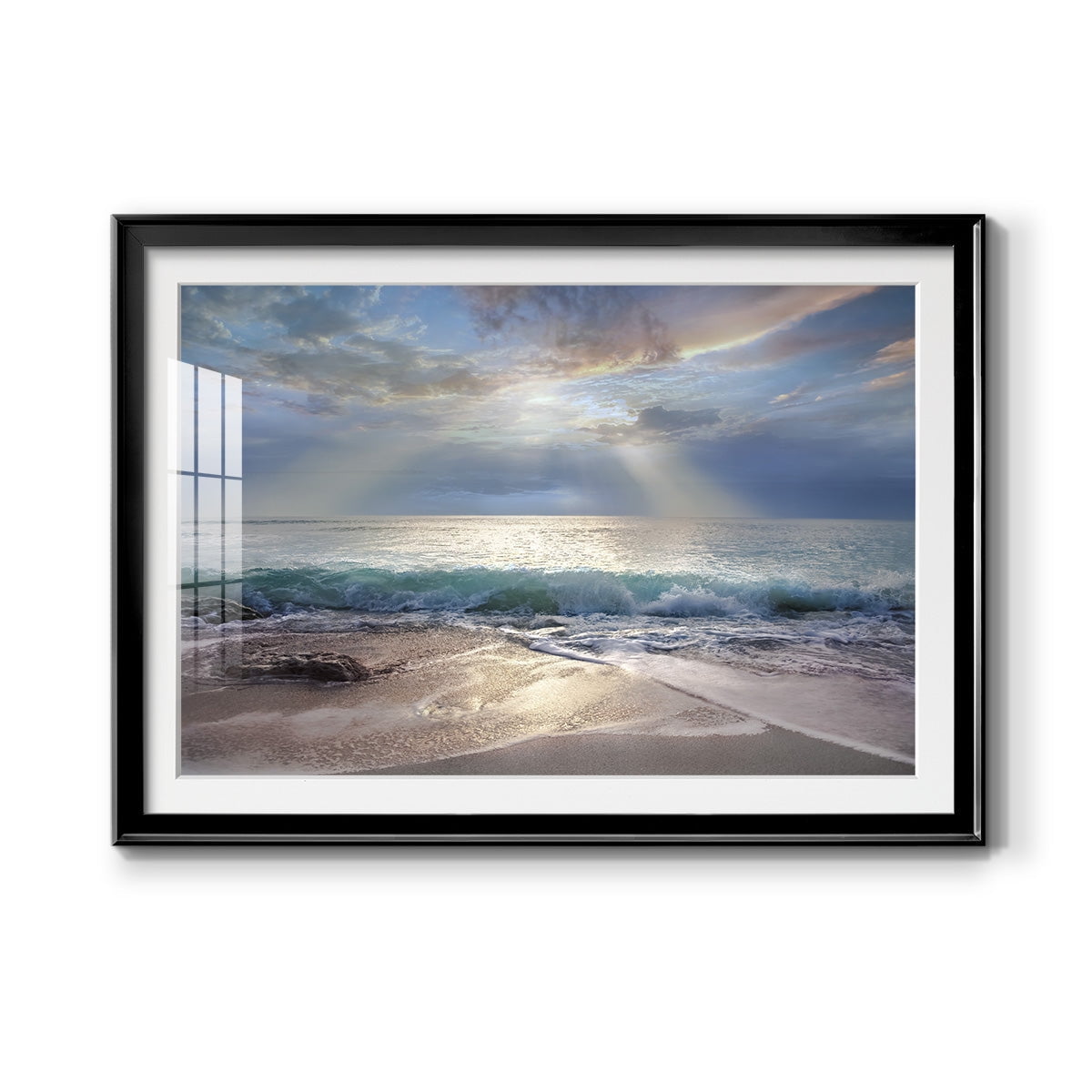Aqua Blue Morning Premium Framed Print - Ready to Hang