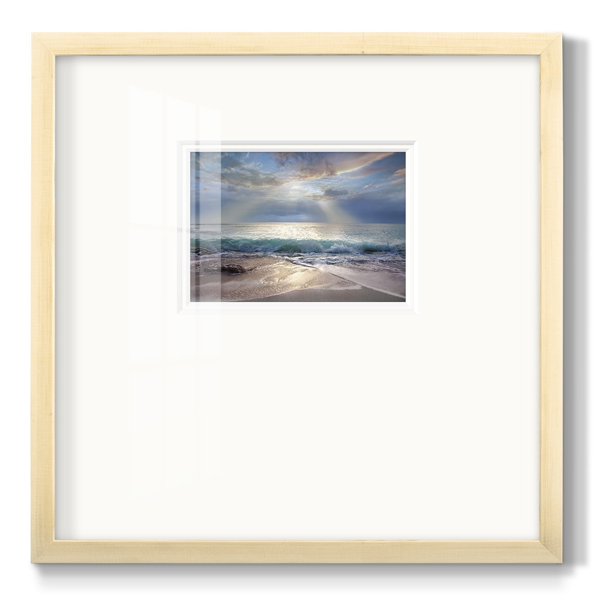 Aqua Blue MorningPremium Framed Print