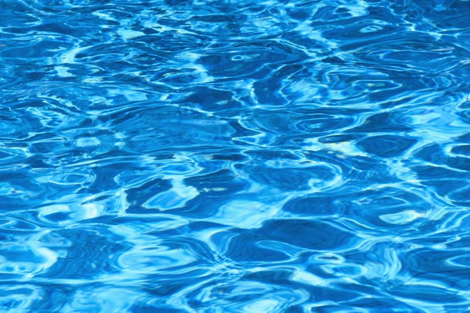 Aqua Blue Water Reflections In Pool Multicolored Detail Canvas Art - Kyle Rothenborg Design Pics (38 x 24)