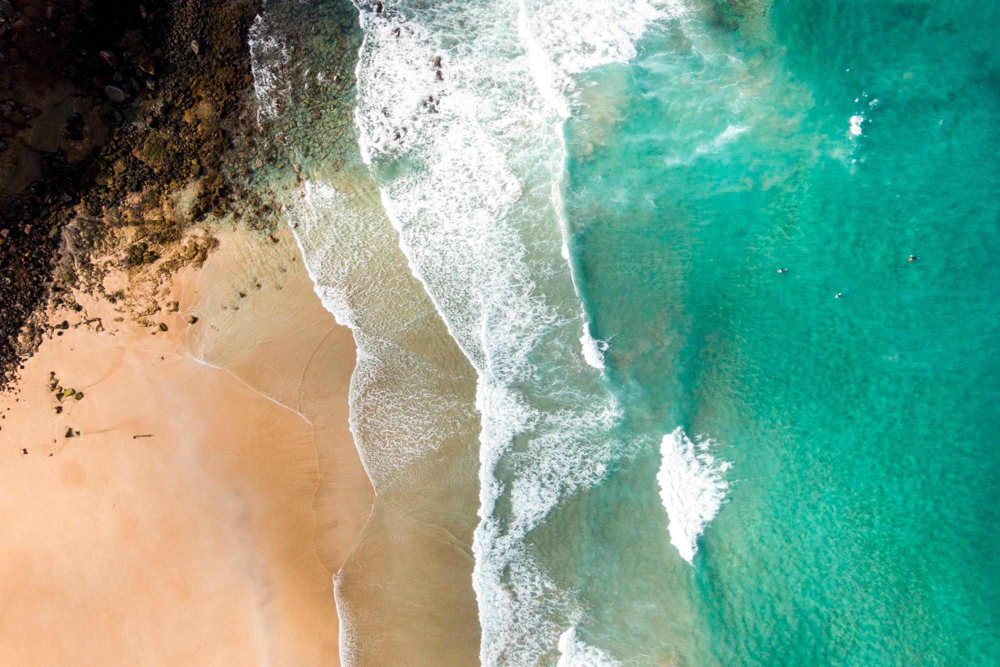"Aqua Blue Waters" Painting Print on Wrapped Canvas