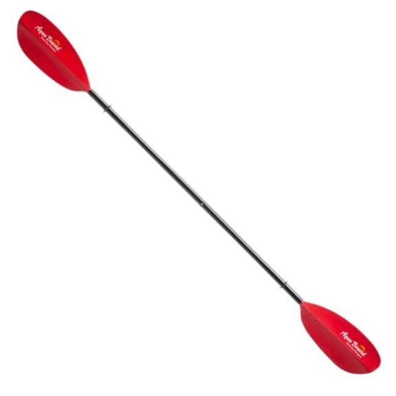 Aqua-Bound 220 cm Manta Ray Fiberglass Snap-Button Kayak Paddle, Red - 2 Piece