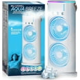 thumbnail image 1 of Bell + Howell Aqua Air Misting Fan Portable Rechargeable Cooling Fan, Personal Air Conditioner, Evaporative Air Cooler for Room, Mister Portable Outdoor Cooling Fans, As Seen on Tv, 1 of 8