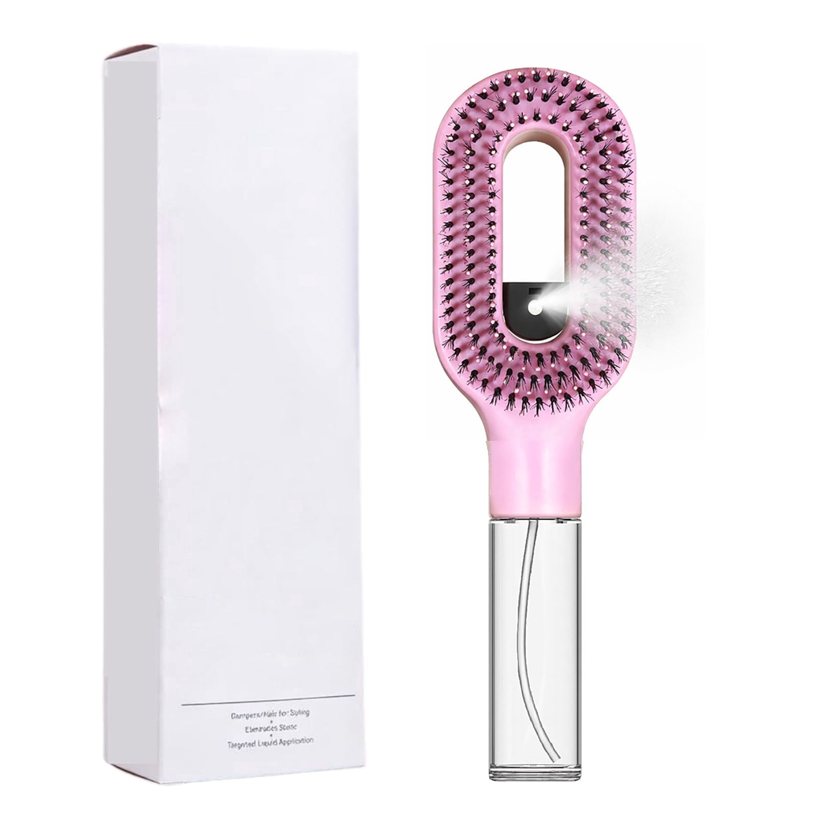 100Pcs Aqua Brush for Hair, AquaBrush 2-in-1 Detangler Hair Brush with Built-In Mister Spray, Portable Wet & Dry Detangling Brush for Curly, Wavy & Straight Hair, for Smooth, Frizz-Free Hair
