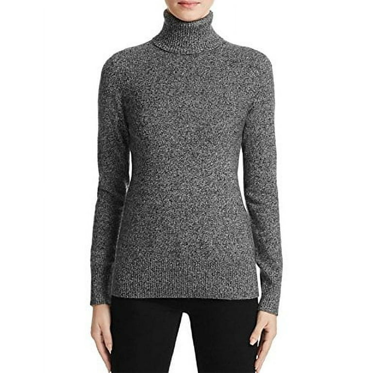 Aqua cashmere turtleneck sweater top