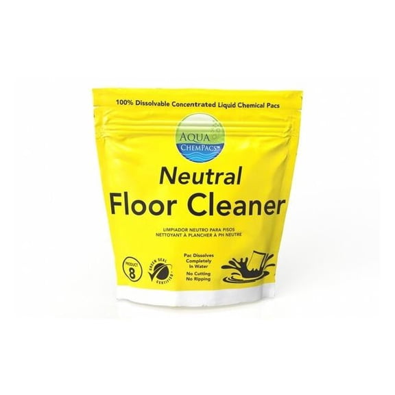 Aqua Chempacs Floor Cleaner,Liquid,Bucket,20 ct 4-0198