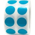 thumbnail image 1 of Aqua Circle Dot Stickers, 0.5 Inch Round, 1000 Labels on a Roll, 1 of 3