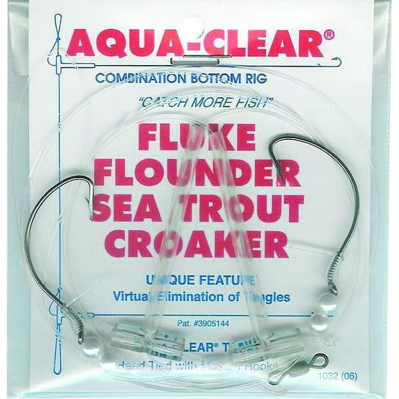 Aqua Clear FW-2P Hi/Lo Fluke/ Flounder/Trout/Croaker 2/0 SSWG
