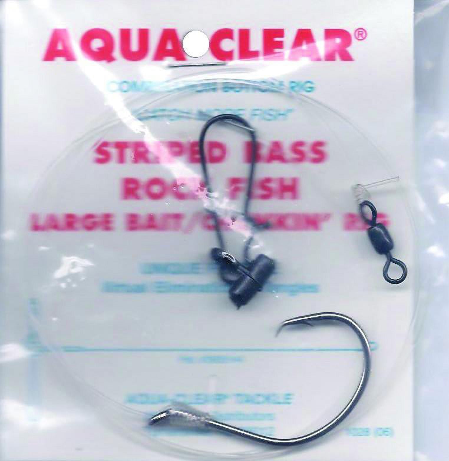 Aqua Clear ST-7CFF Striped Bass Fish Finder Rig 7/0 Circle Hook 48 