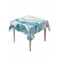 thumbnail image 1 of Aqua Coastal Beach Table Cloth, Modern Oil Painting Nautical Waterproof Tablecloth for Square Tables, Reusable Washable Fabric Table Cover for Restaurant Kitchen Dining Tables 54"x54", 1 of 6
