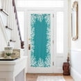 thumbnail image 1 of Aqua Coastal Coral Door Curtains for Door Window, French Sidelight Front Back Door Curtains With Tieback, White Ocean Marine Sea Nautical Beach Kitchen Rod Pocket Drapes Panel, 25"x72", 1 of 6