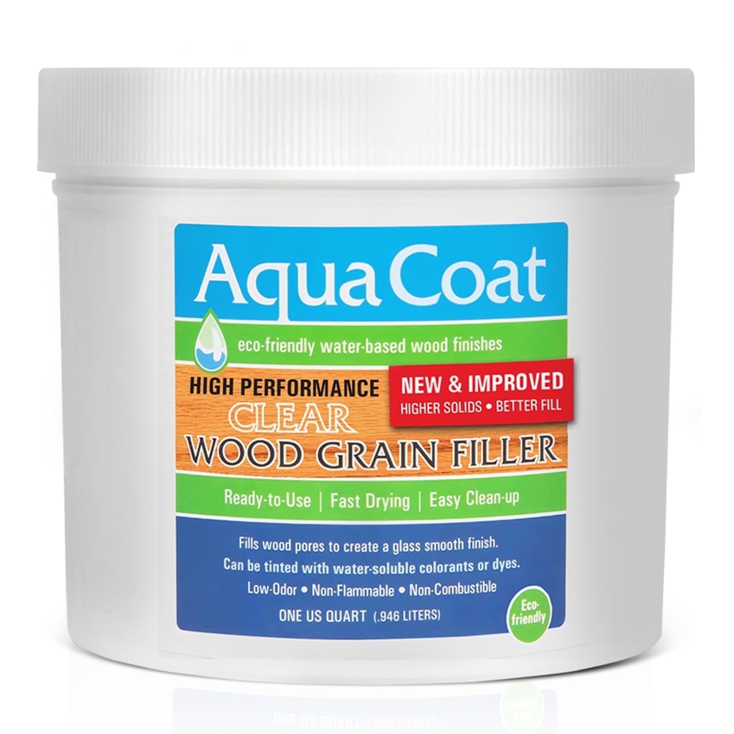 Aqua Coat High Performance Clear Wood Grain Filler – Quart