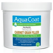 Aqua Coat Water-Based White Cabinet Wood Grain Filler Gel   Fast Drying, Low Odor White Wood Filler, Sandable & Paintable for Interior & Exterior Repairs, Upgrades & Restorations   32 oz