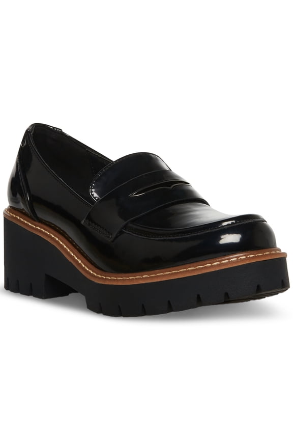 Womens Daria Waterproof Penny Black Leat 8.5M