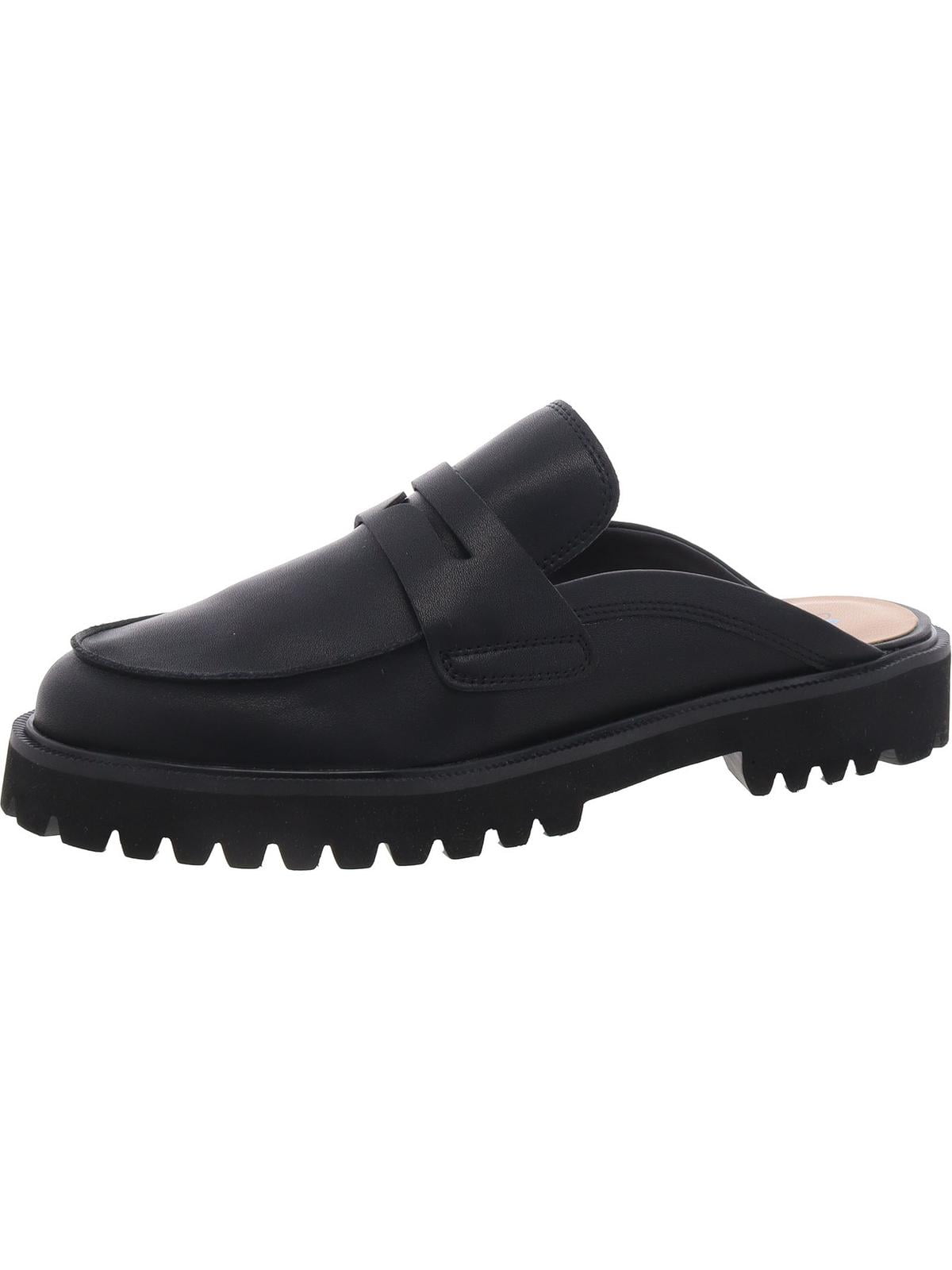 Aqua College Women\'s Fever Comfort Insole Leather Loafers  Size 6.5 Aqua College Womens Fever Leather Loafer Mules - Walmart.com main image 2