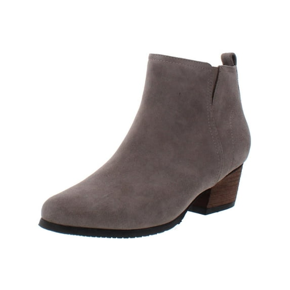 Aqua College Womens Isla Suede Waterproof Ankle Boots Gray 8.5 Medium (B,M)