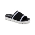 thumbnail image 1 of Aqua College Womens Katlina Slide On Open Toe Pool Slides Black 7 Medium (B,M), 1 of 5
