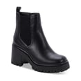 thumbnail image 1 of Aqua College Womens Raine Leather Pull On Ankle Boots, 1 of 3