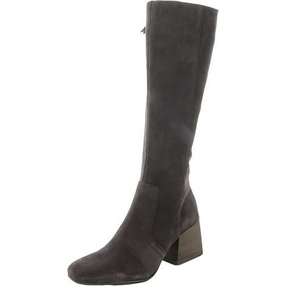 Aqua College Womens Tori Suede Side Zip Knee-High Boots