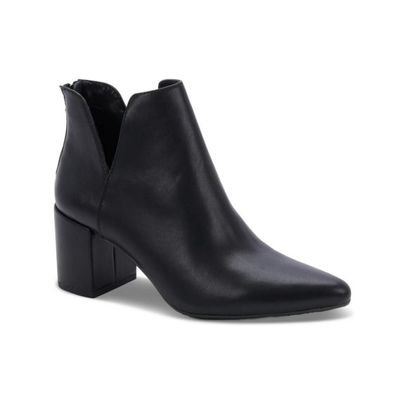 Aqua College Womens Trey  Leather Notched Booties