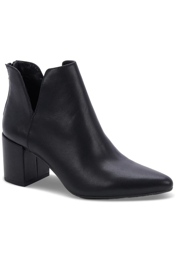 Womens Trey Leather Notched Booties