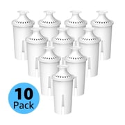 AQUA CREST CF06A Replacement for Brita® Filter, Brita® Water Pitchers and Dispensers, Classic OB03, Mavea® 107007, and More, NSF Certified Pitcher Water Filter,